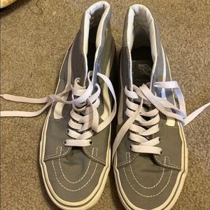 grey high top vans